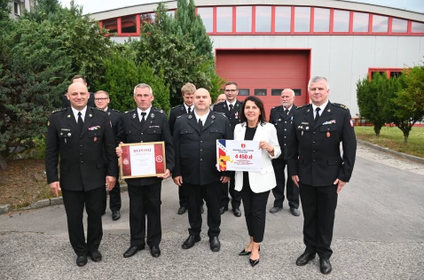 Uroczyste wręczenie promes dla OSP