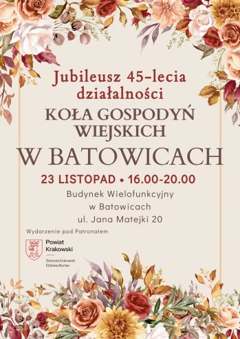 plakat_jubileusz KGW Batowice, 23.11.2024.png