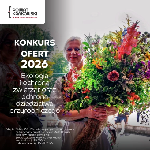 Rozstrzygnięcie otwartego konkursu ofert w zakresie ekologii i ochrony zwierząt oraz ochrony dziedzictwa przyrodniczego